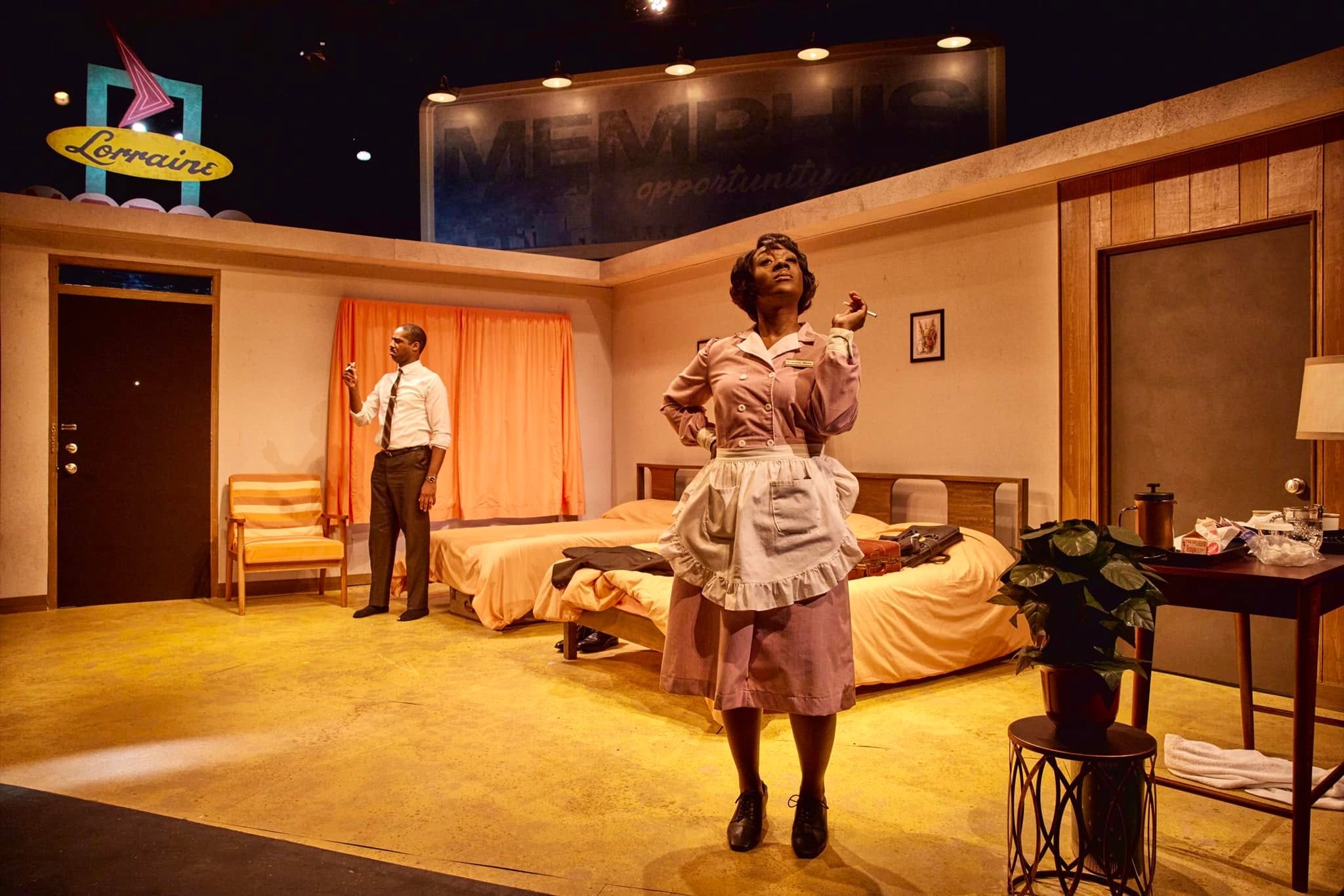 AshLee Baskin performing in The Mountaintop